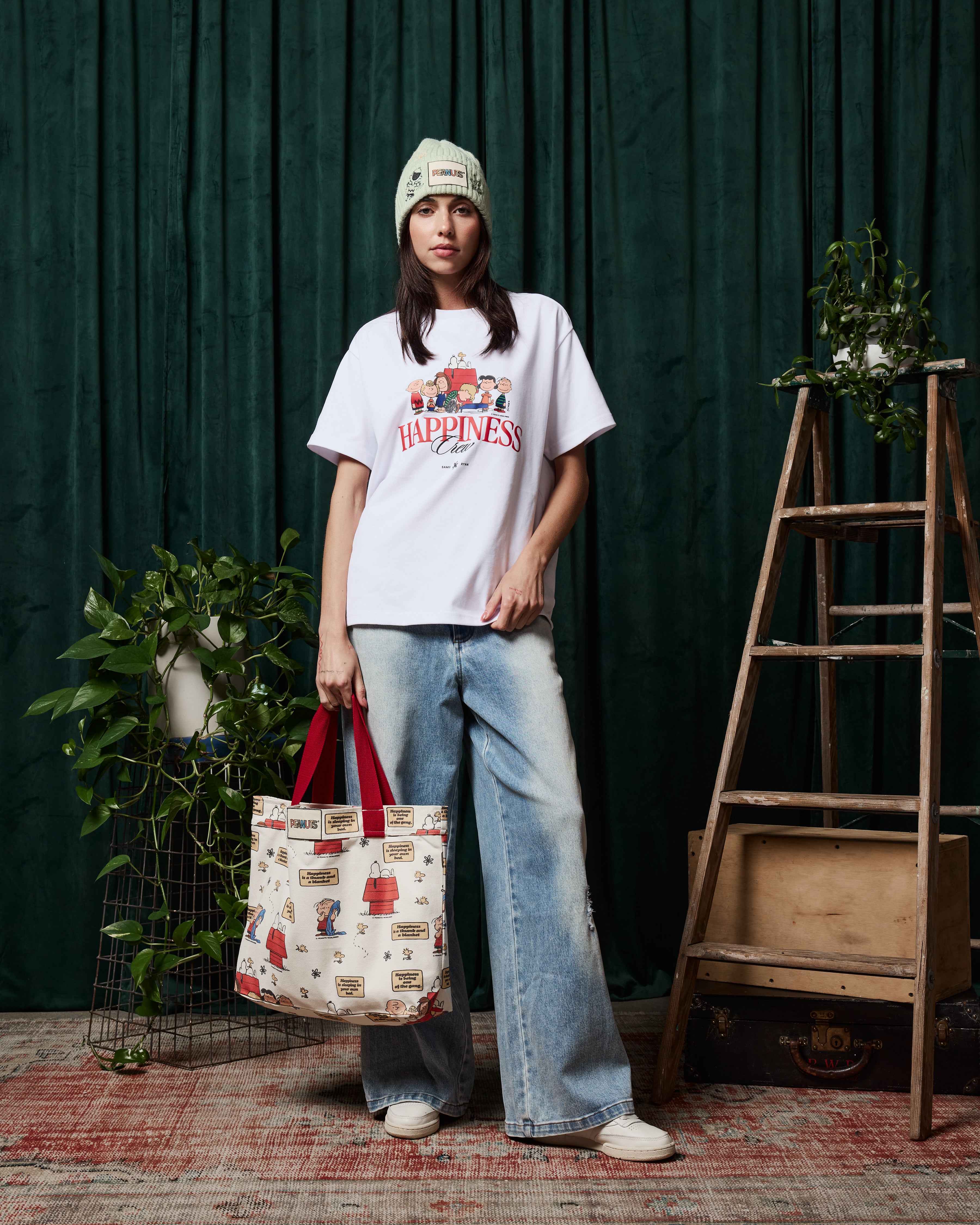 Peanuts The Meaning Of Happiness Tote Bag