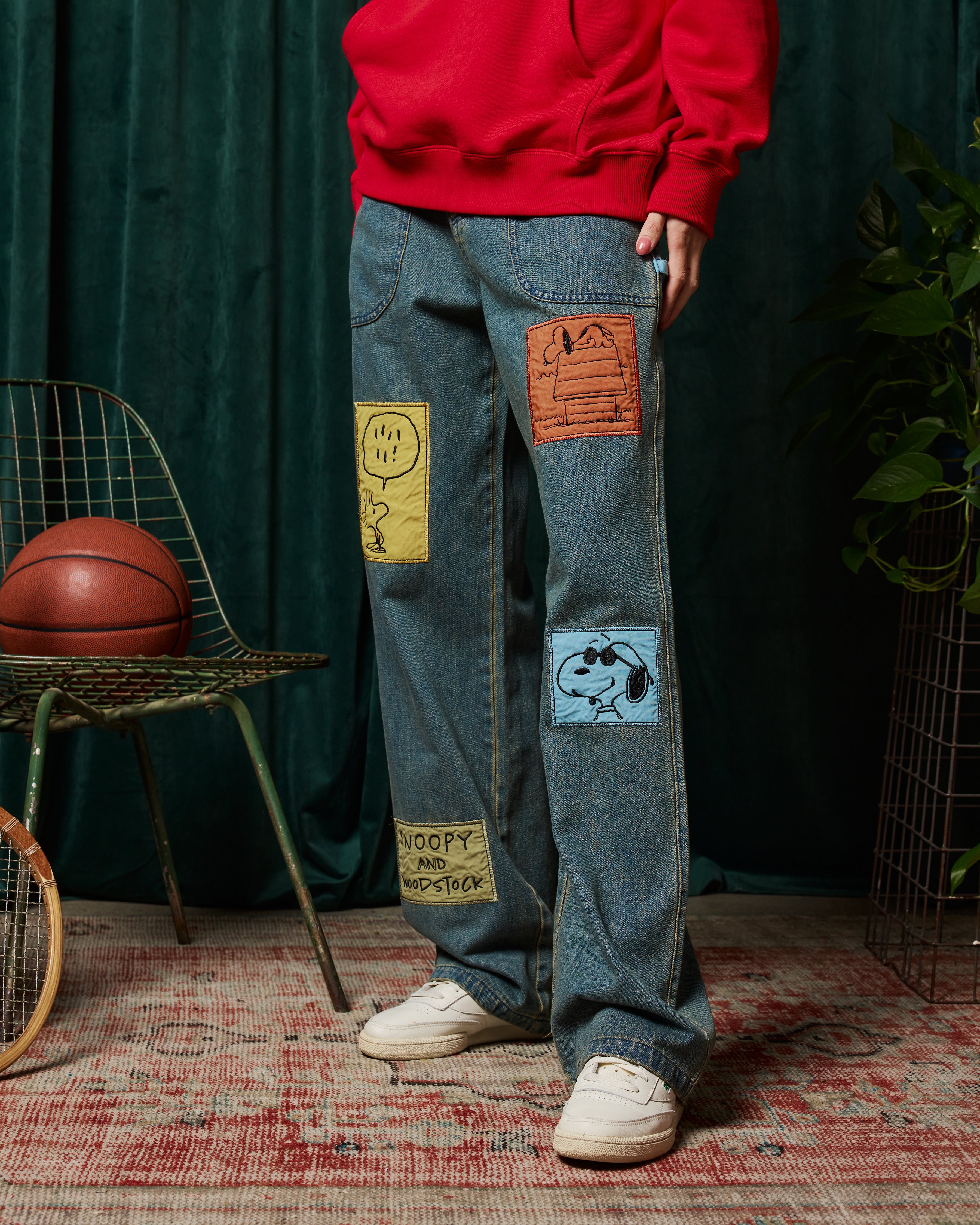 Snoopy & Woodstock Denim Pants