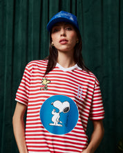 Peanuts Logo Blue Trucker Hat