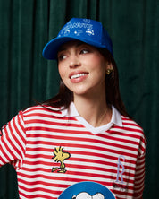 Peanuts Logo Blue Trucker Hat