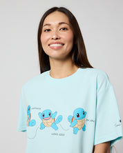 Squirtle Oversized Tee, Blue