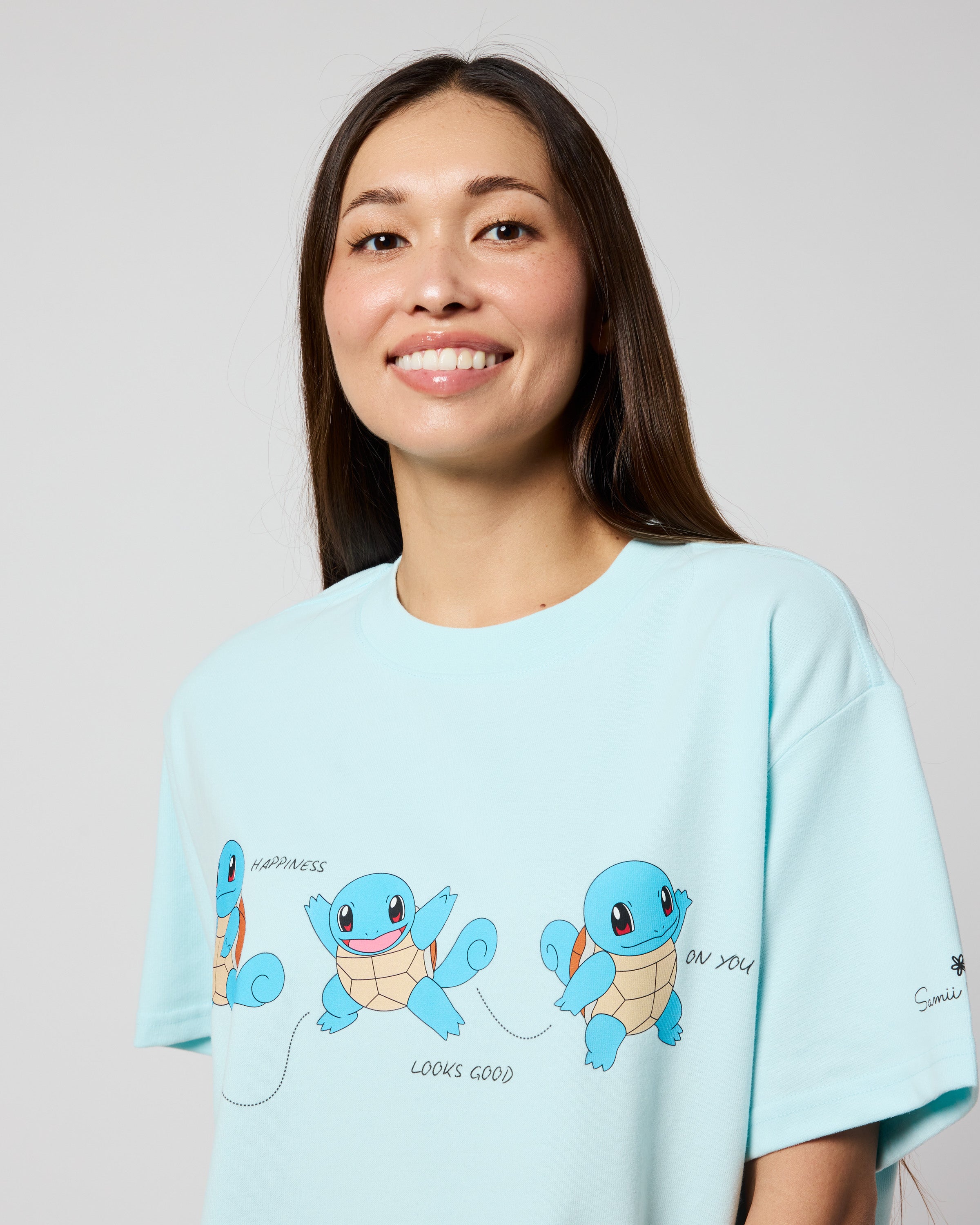 Squirtle Oversized Tee, Blue