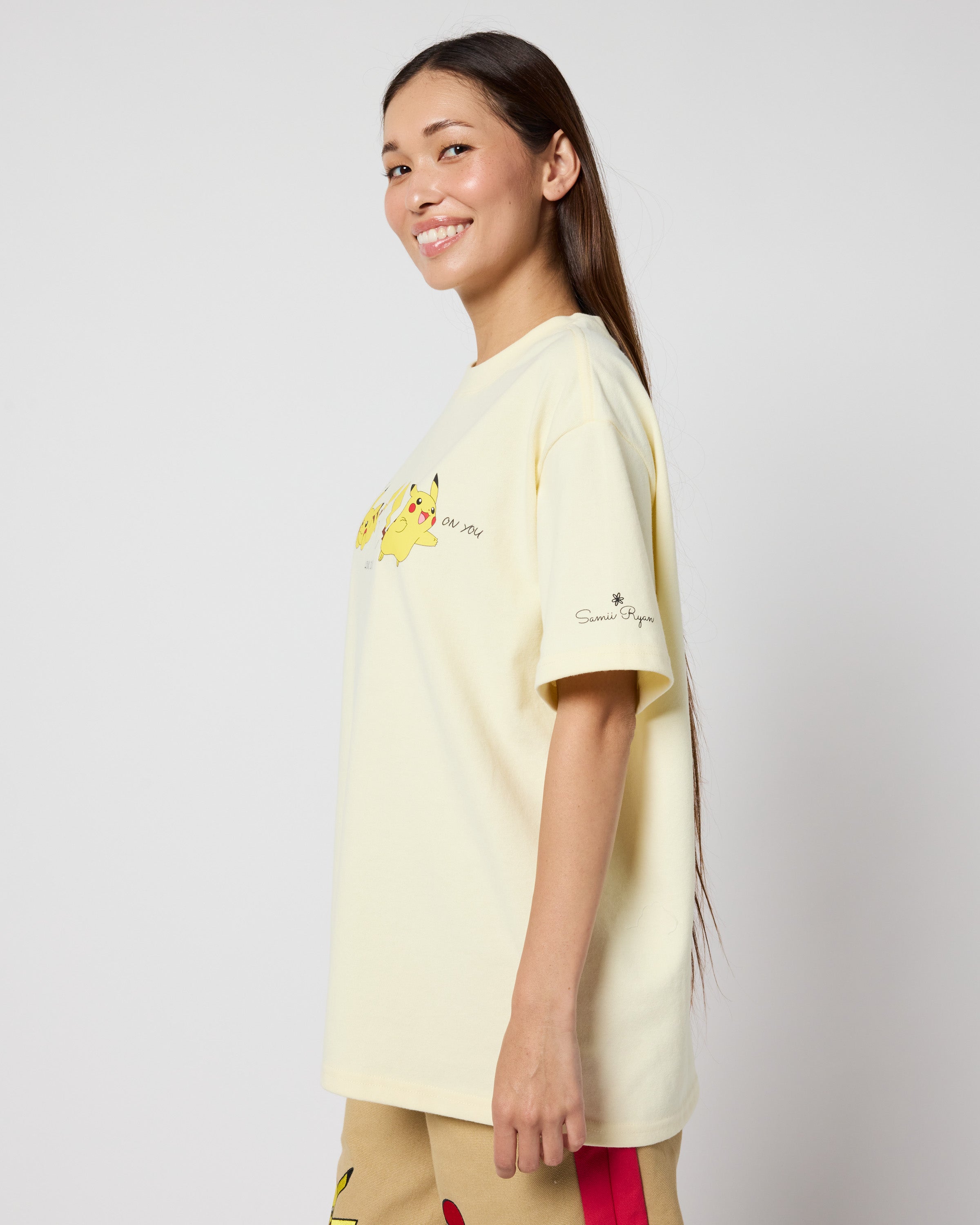 Pikachu Oversized Tee, Yellow