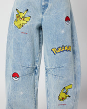 Pikachu Power Up Barrel Jeans