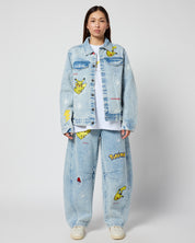 Pikachu Power Up Barrel Jeans