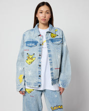 Pikachu Power Up Denim Jacket