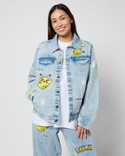 Pikachu Power Up Denim Jacket