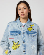 Pikachu Power Up Denim Jacket