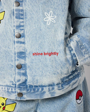 Pikachu Power Up Denim Jacket