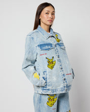 Pikachu Power Up Denim Jacket