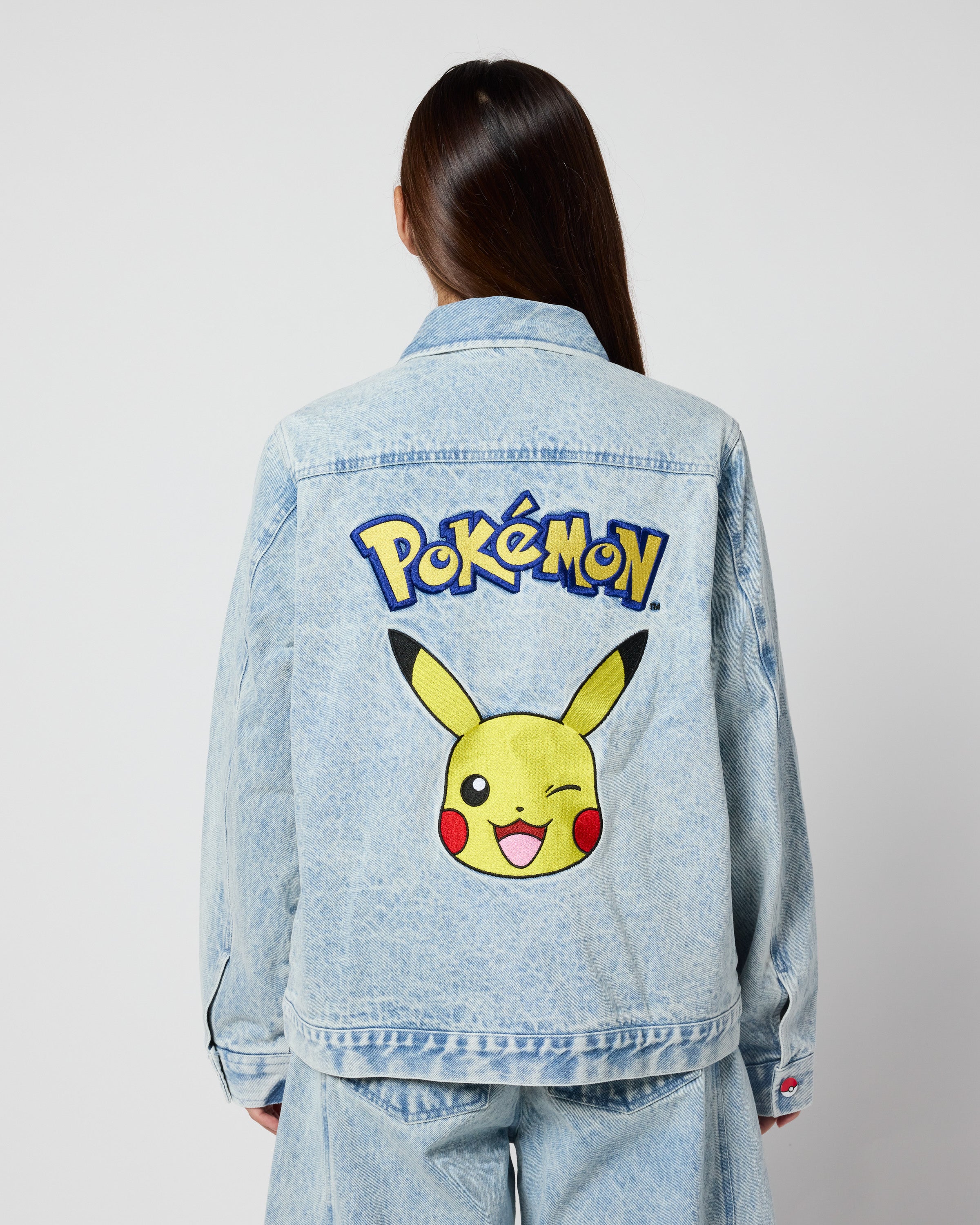 Pikachu Power Up Denim Jacket