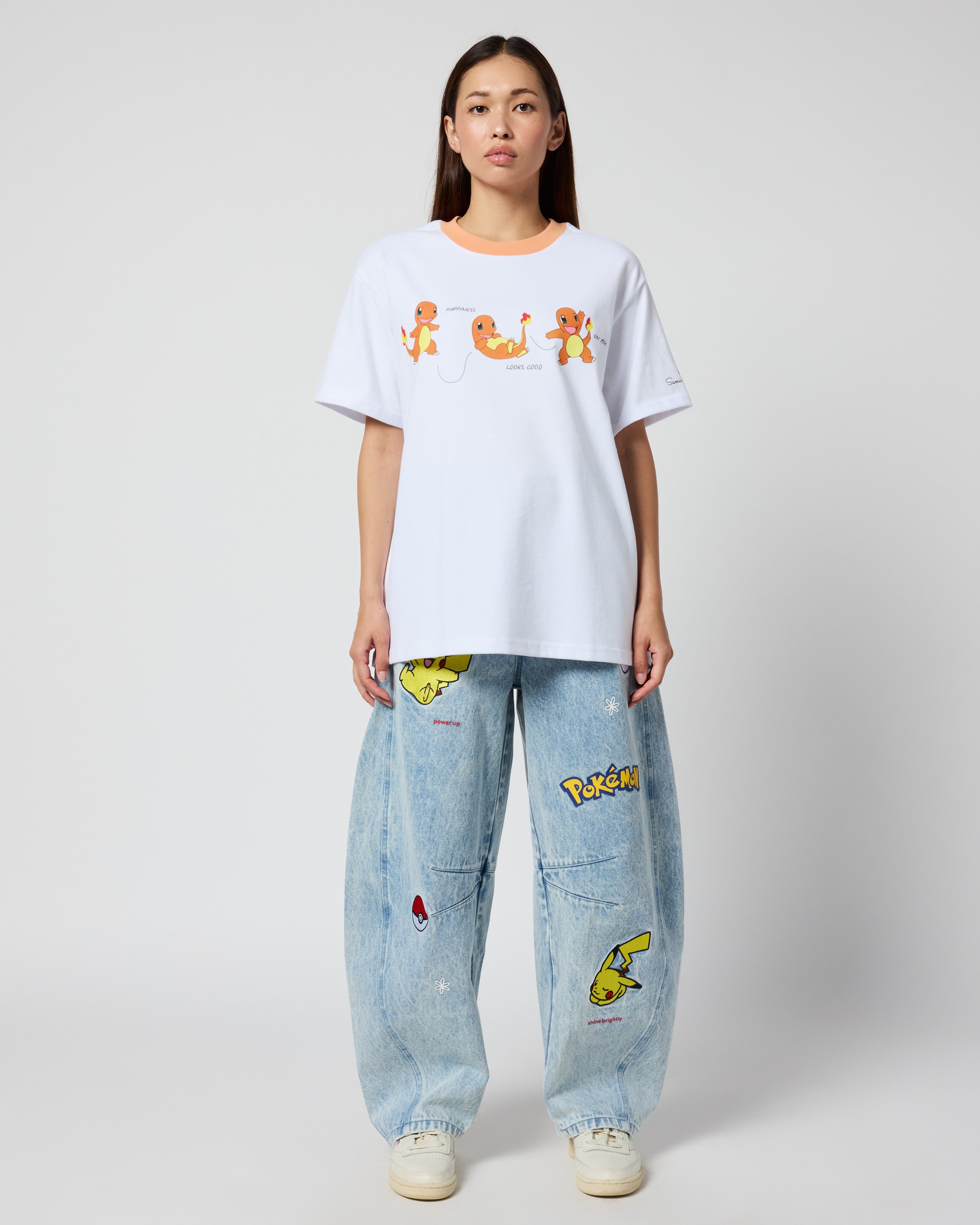 Charmander Oversized Tee, White