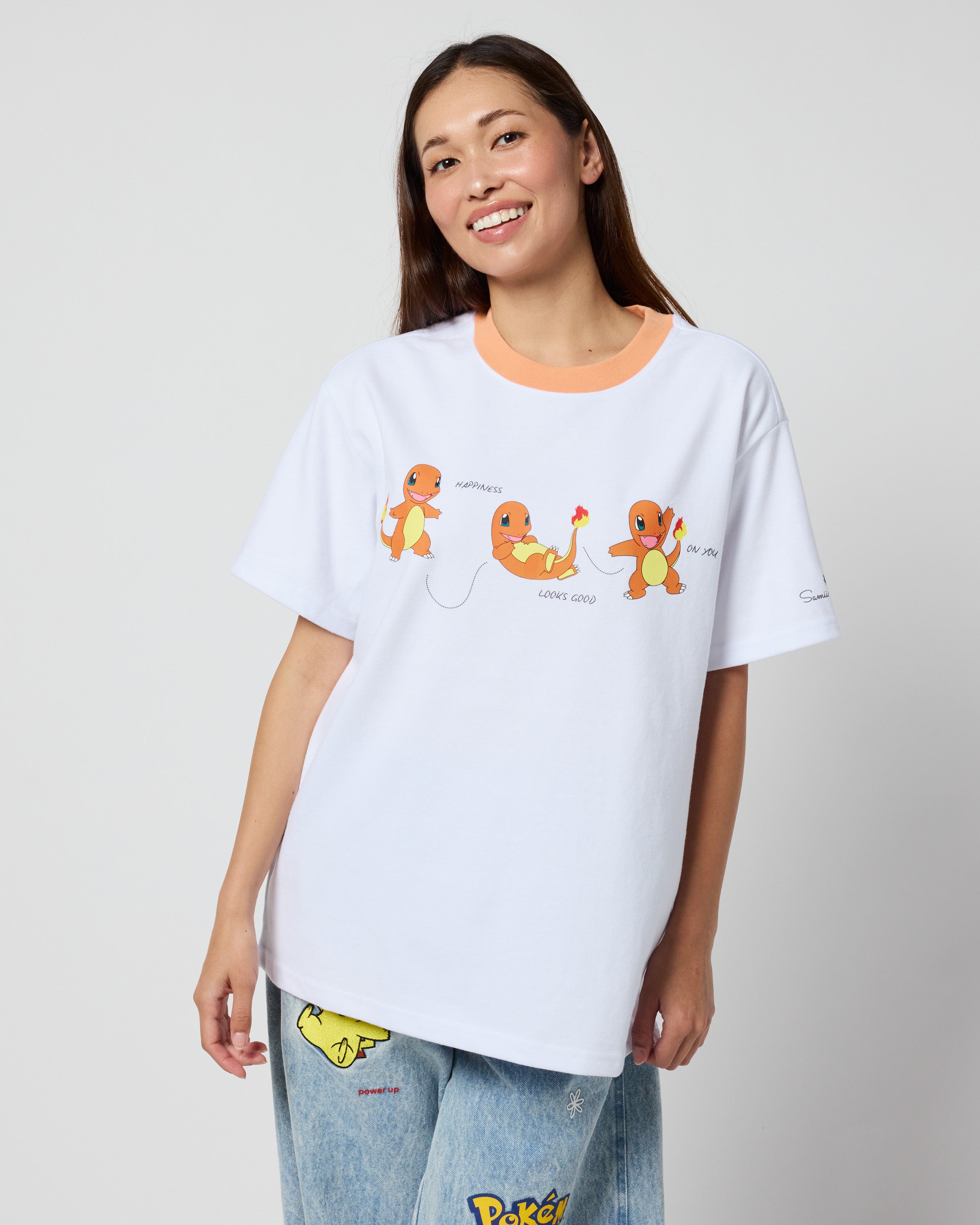 Charmander Oversized Tee, White