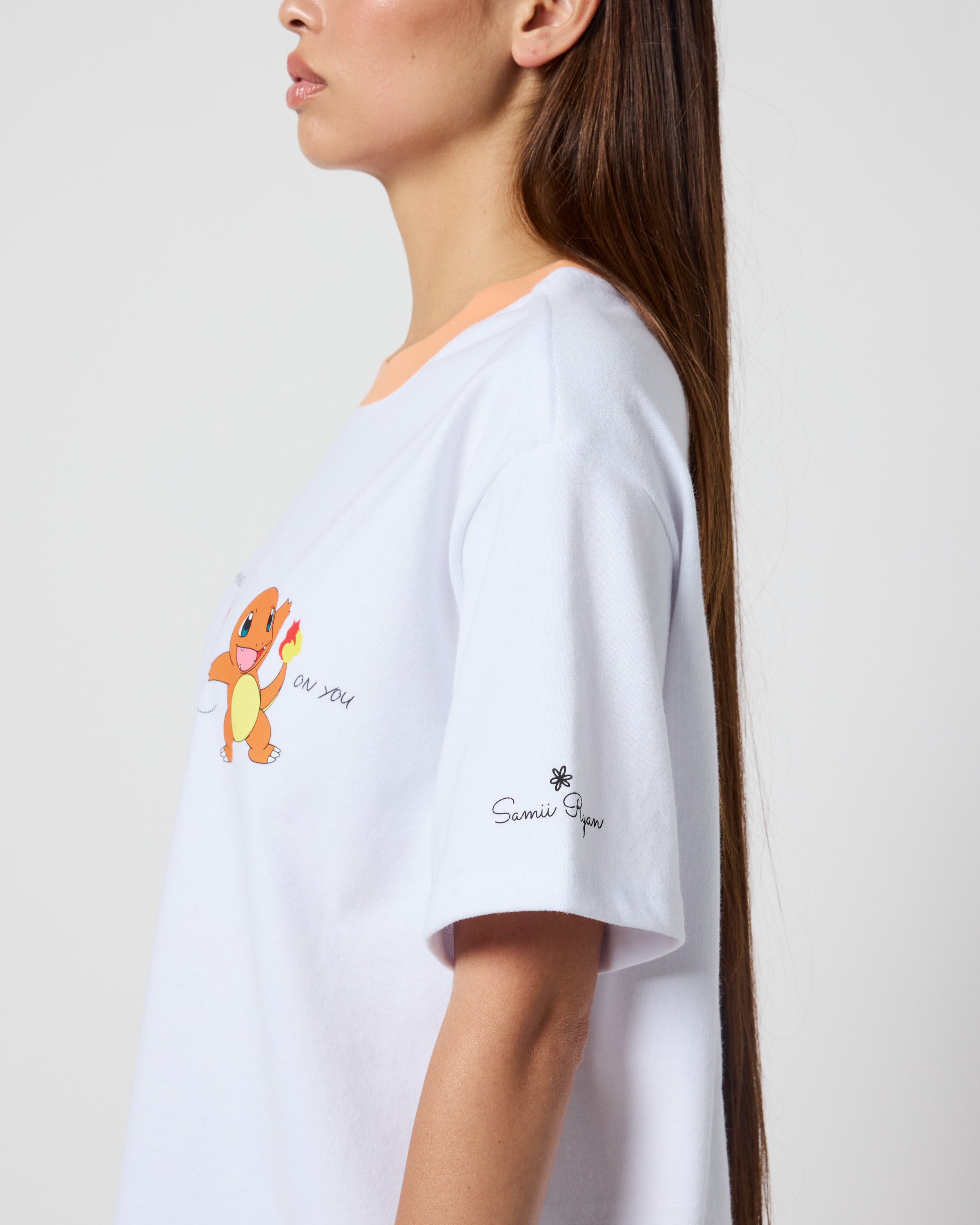 Charmander Oversized Tee, White