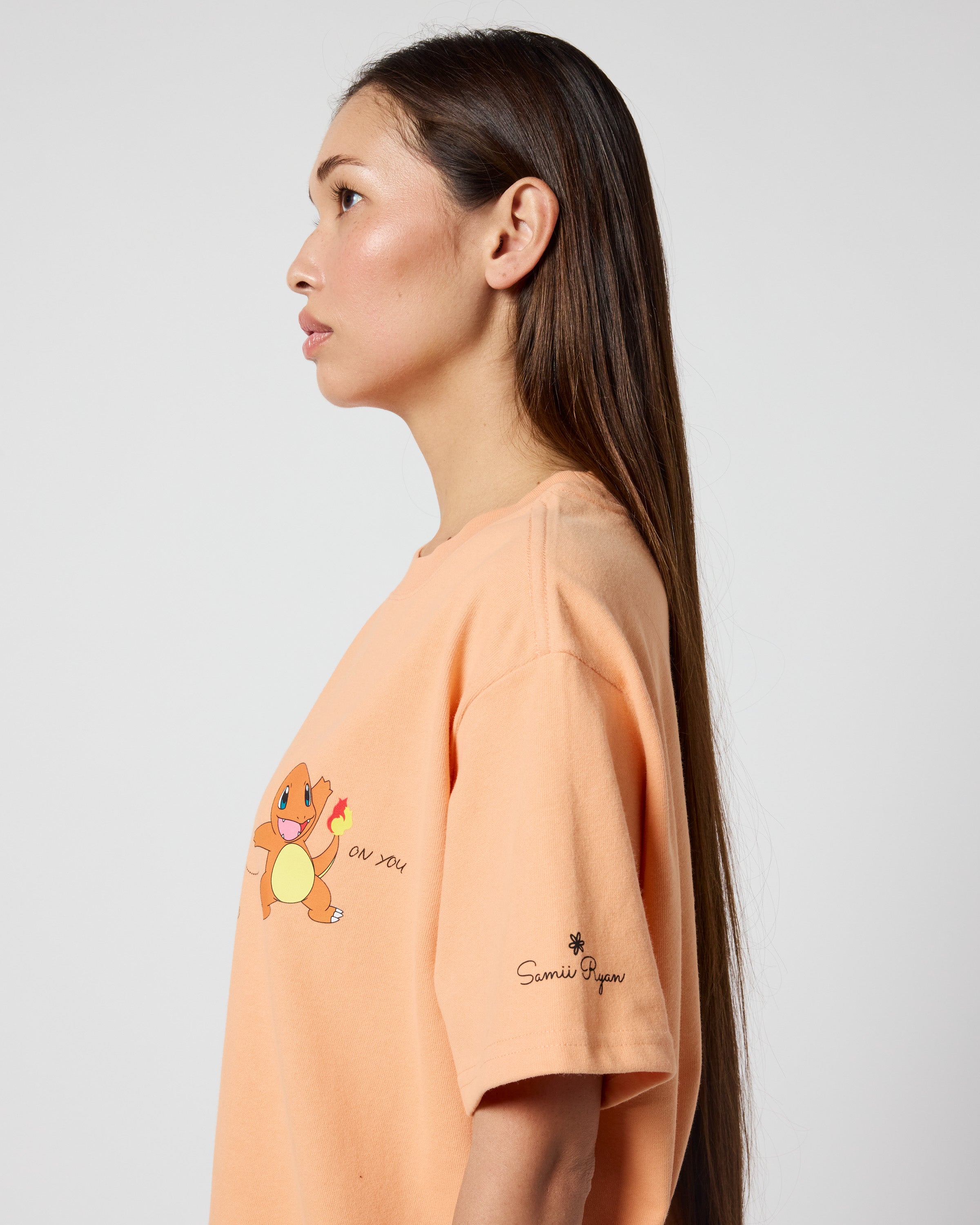 Charmander Oversized Tee, Orange