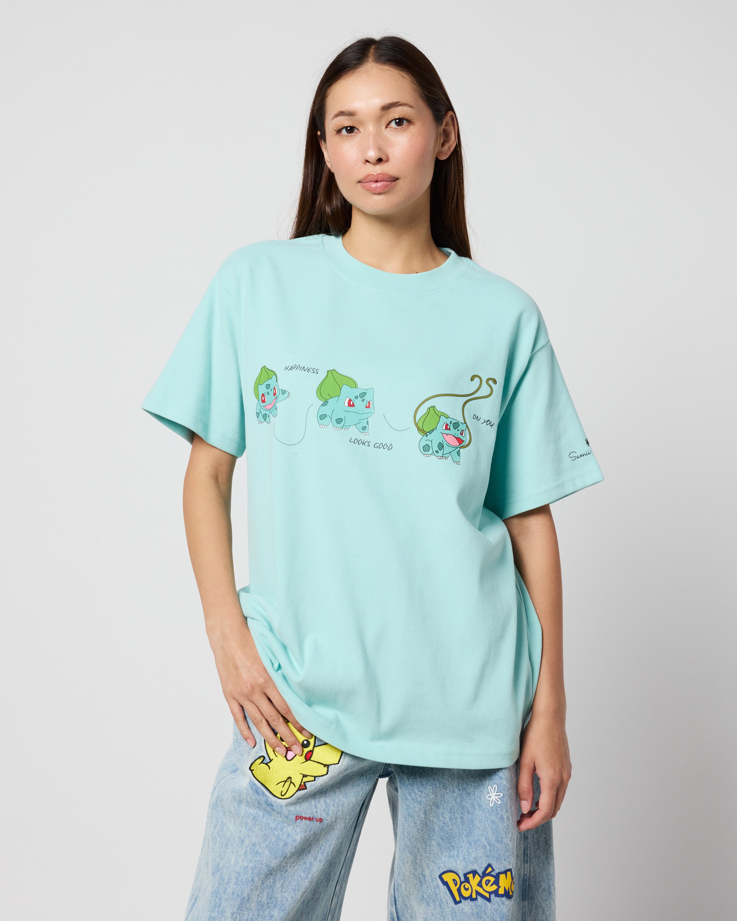 Bulbasaur Oversized Tee, Teal