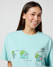 Bulbasaur Oversized Tee, Teal