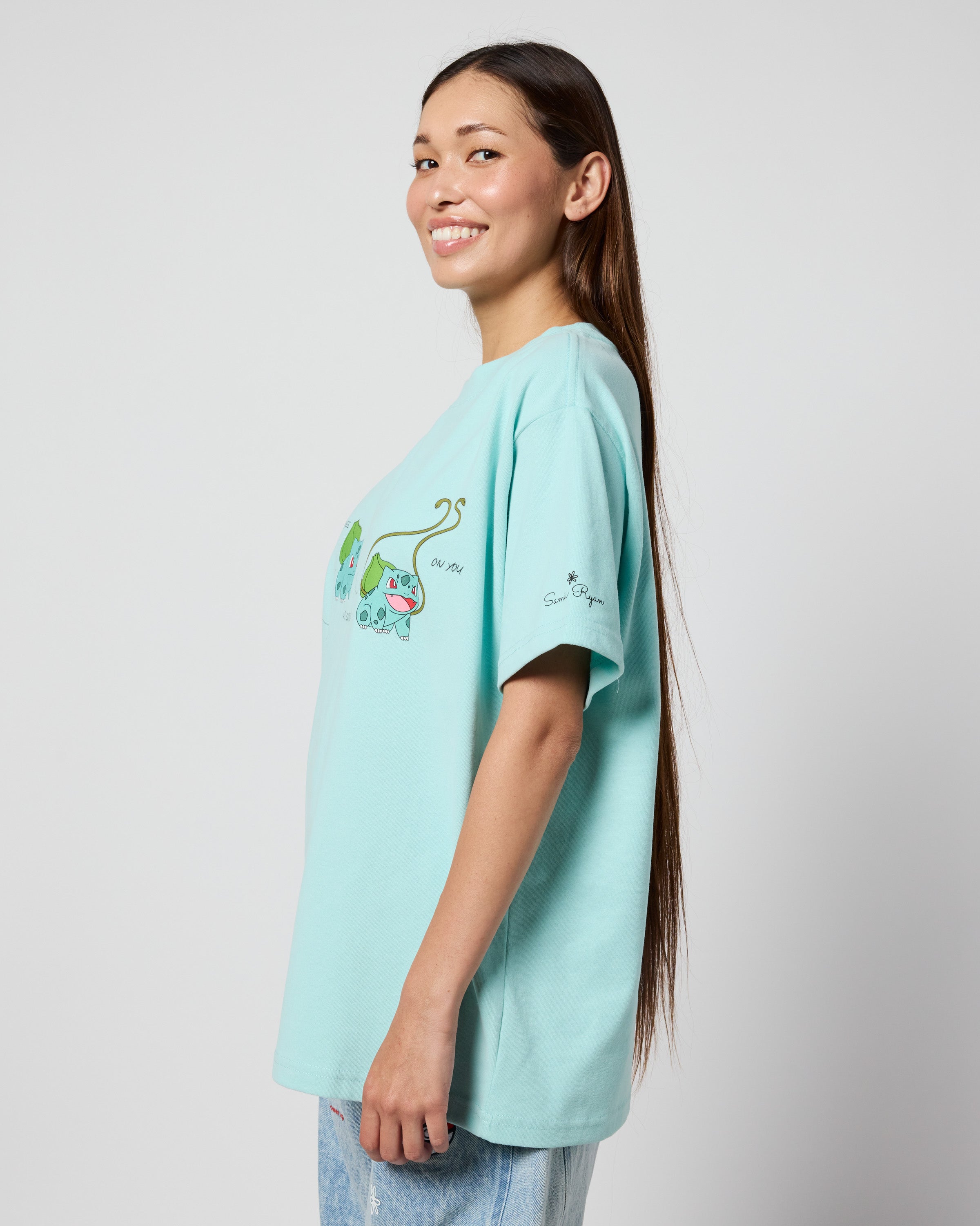 Bulbasaur Oversized Tee, Teal