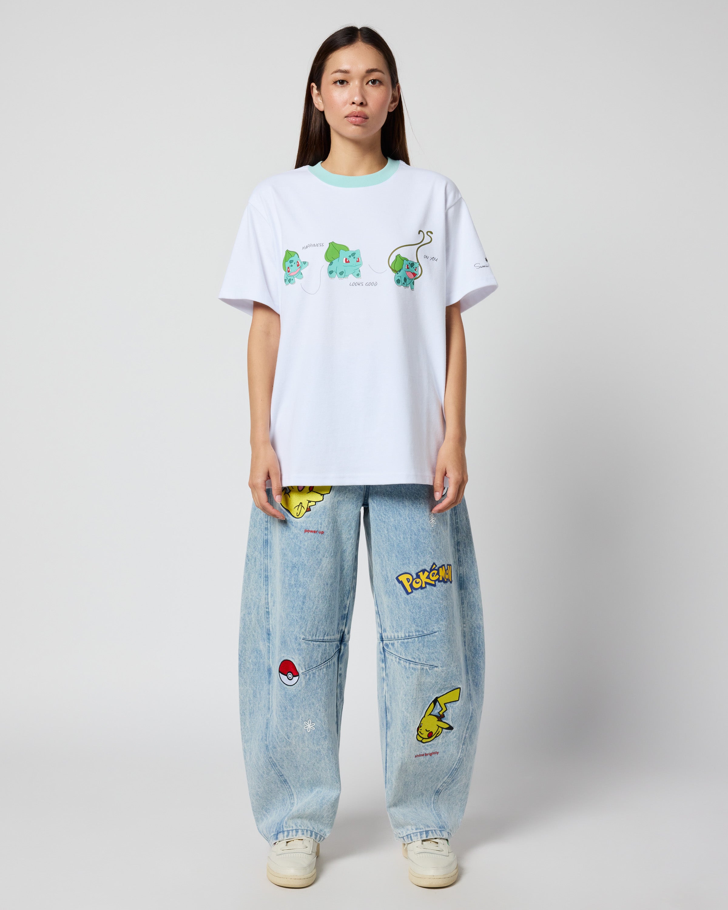 Bulbasaur Oversized Tee, White