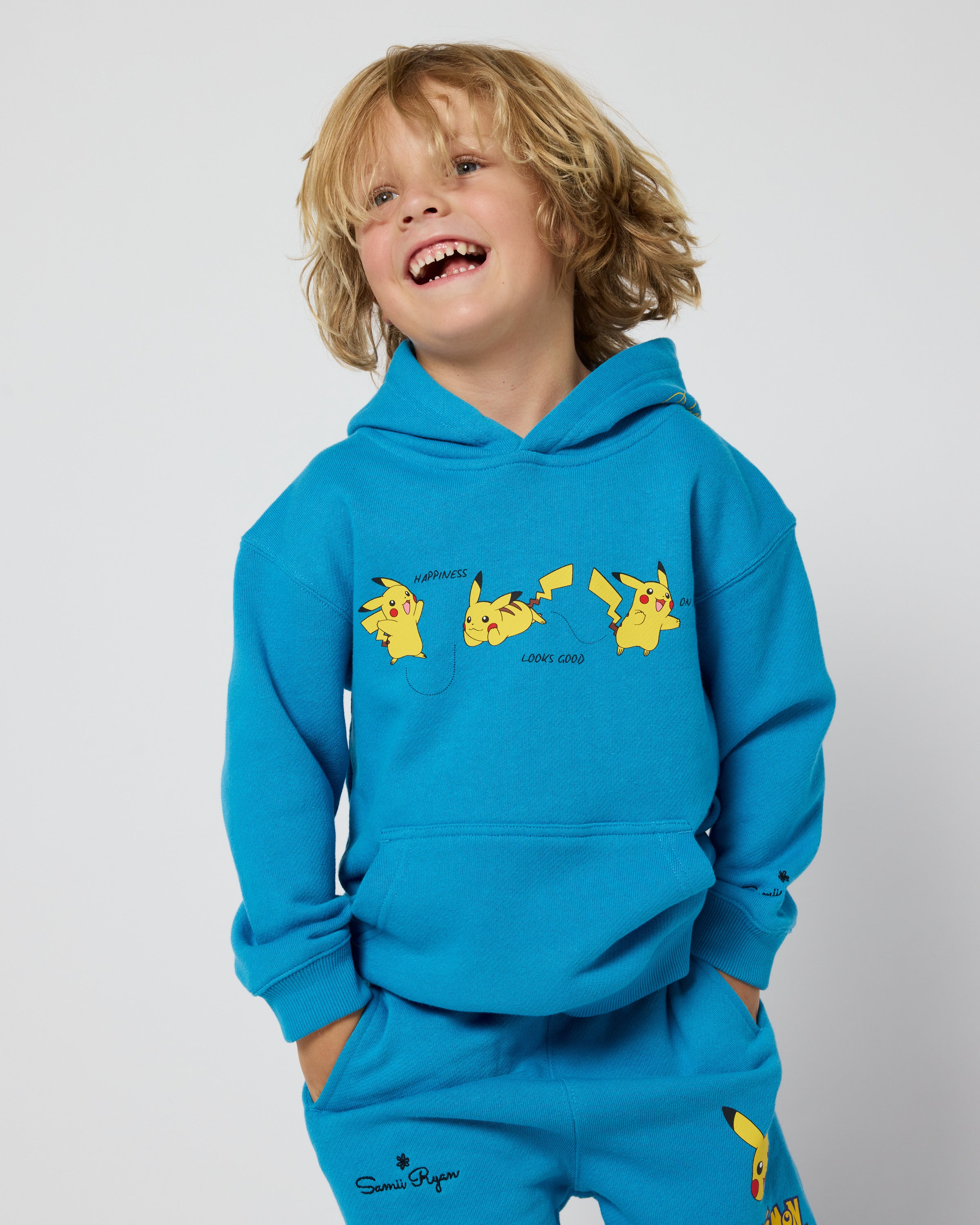 Kids- Pikachu I Choose Happiness Hoodie