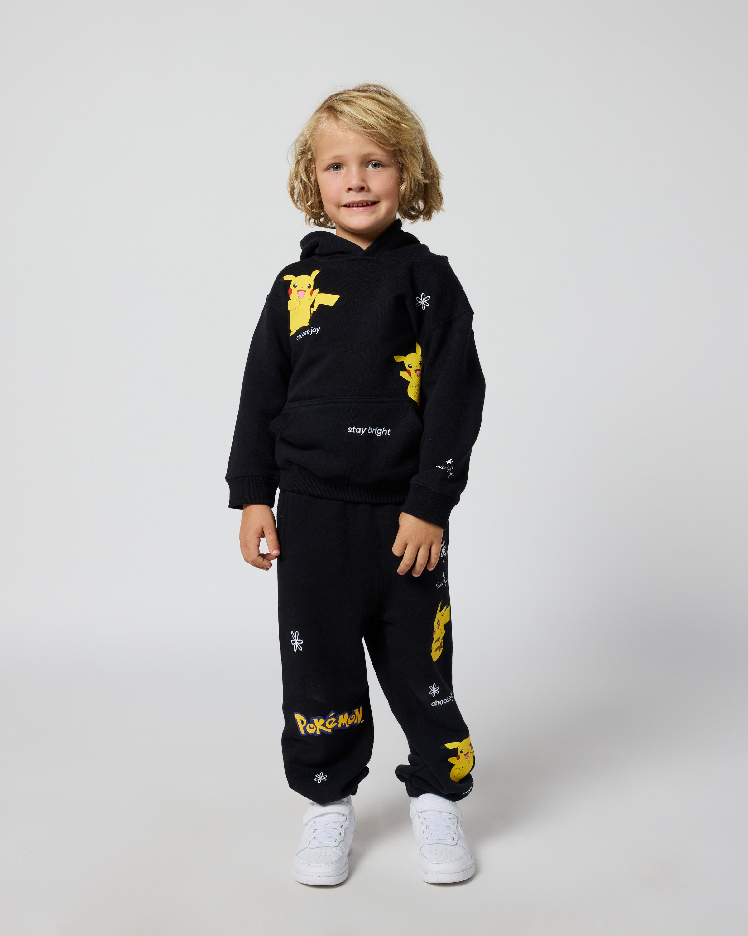 Kids- Pikachu Keep It Electric Sweatpants, Black