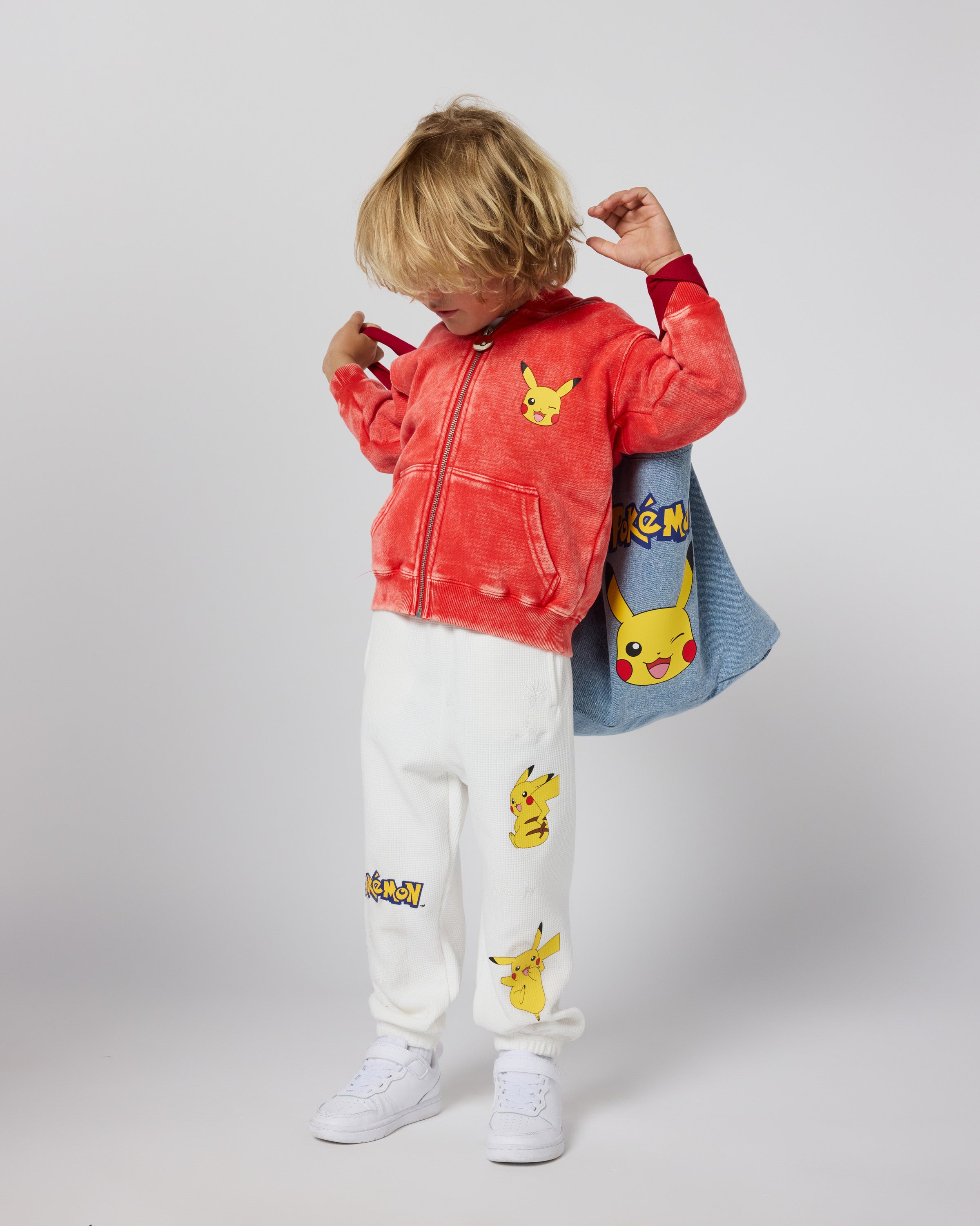 Kids- Pikachu Brighten Your Day Zip Up Hoodie