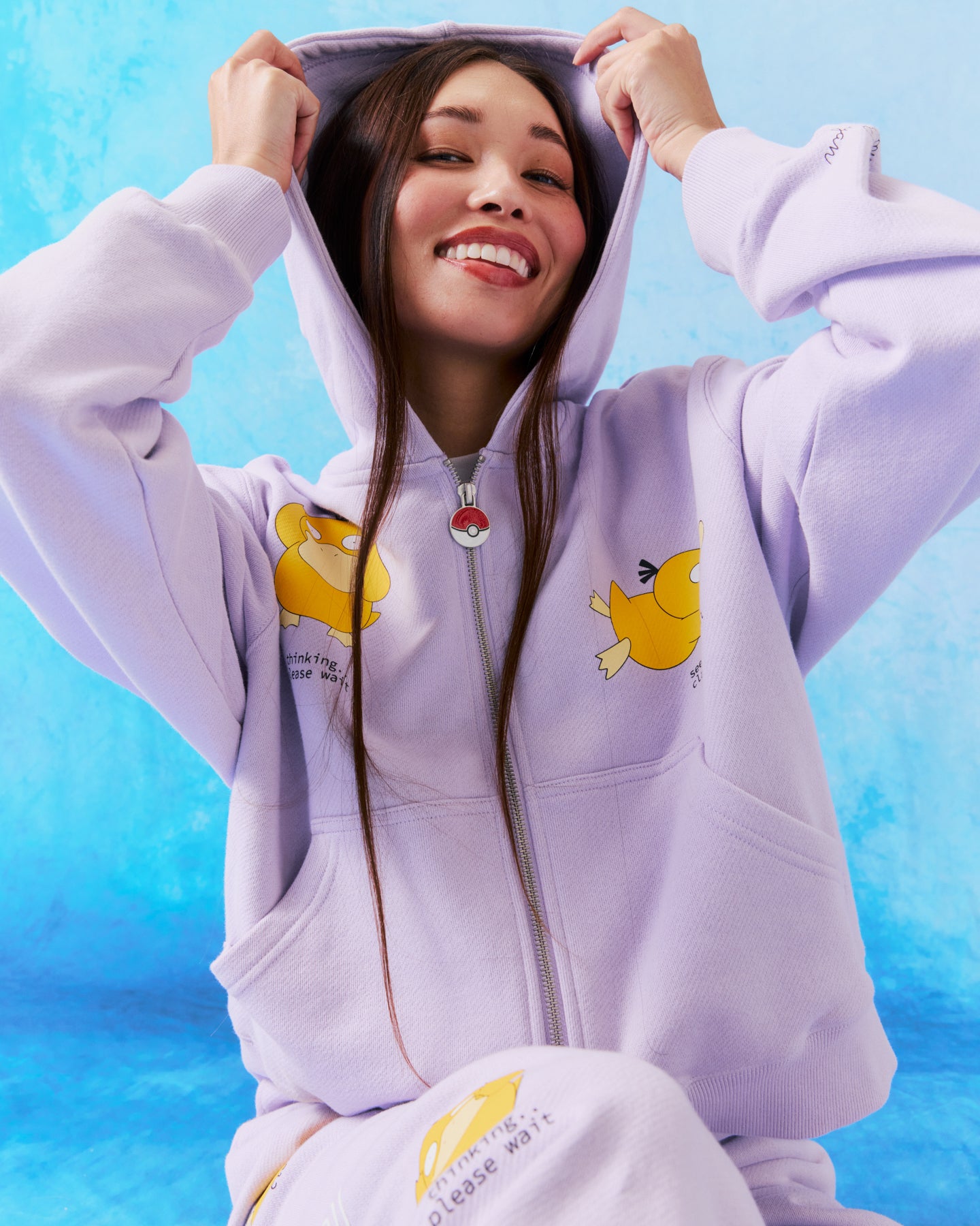 Psyduck Thinking Zip-Up Hoodie