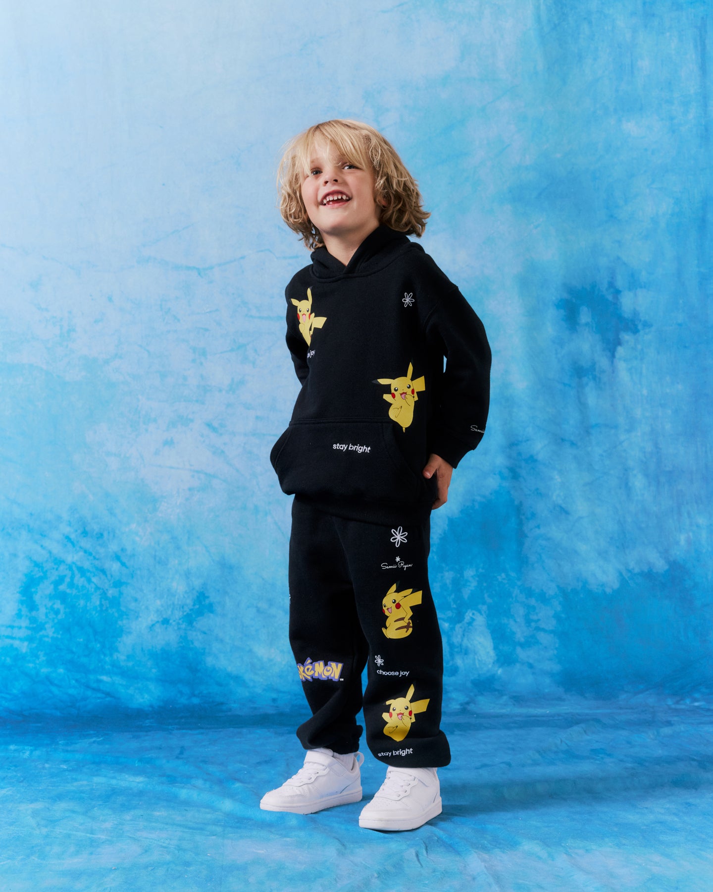 Kids- Pikachu Keep It Electric Sweatpants, Black