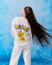 Pikachu Keep It Electric Thermal Crewneck