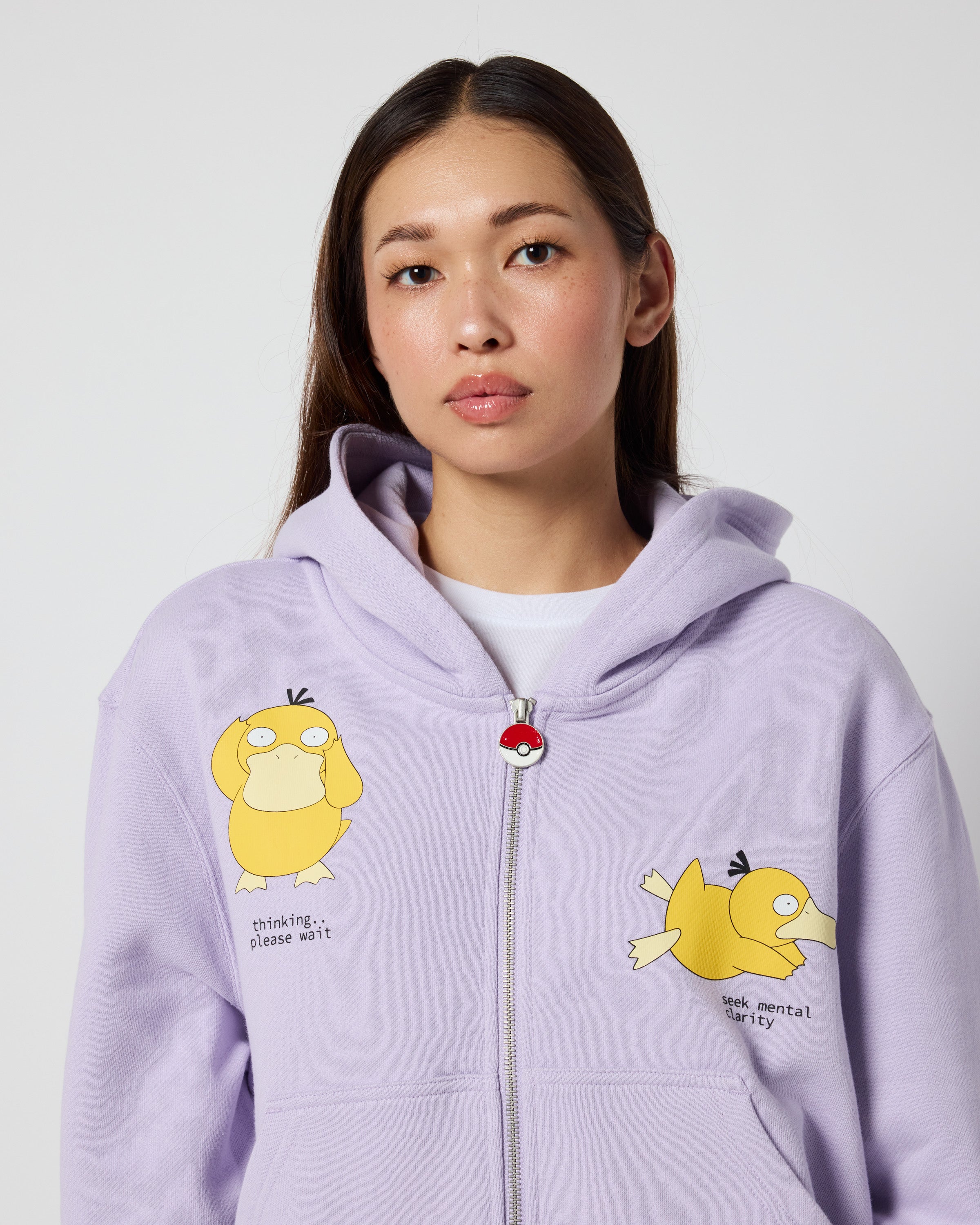 Psyduck Thinking Zip-Up Hoodie