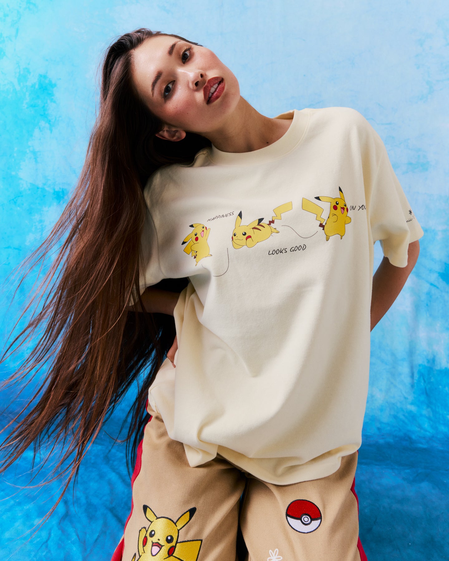 Pikachu Oversized Tee, Yellow