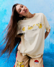 Pikachu Oversized Tee, Yellow