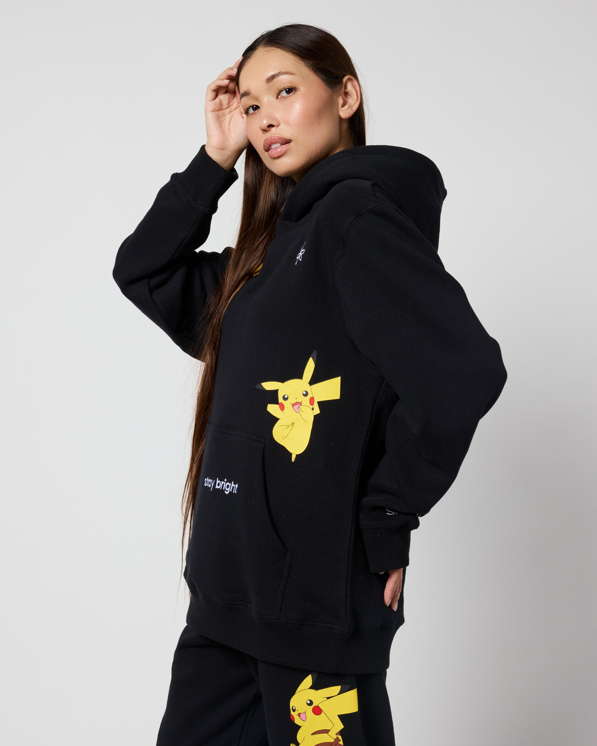 Pikachu Keep It Electric Hoodie, Black