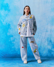 Pikachu Power Up Barrel Jeans