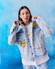 Pikachu Power Up Denim Jacket