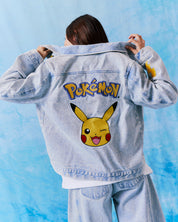 Pikachu Power Up Denim Jacket