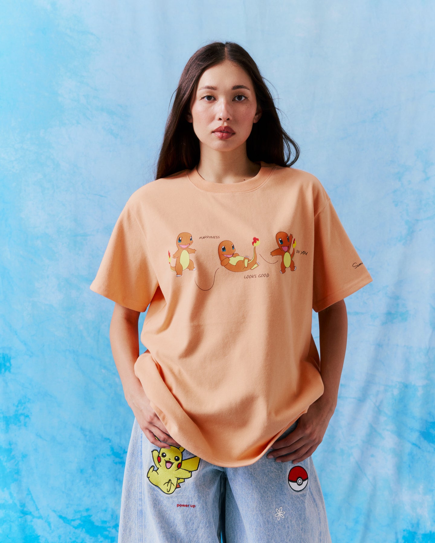 Charmander Oversized Tee, Orange