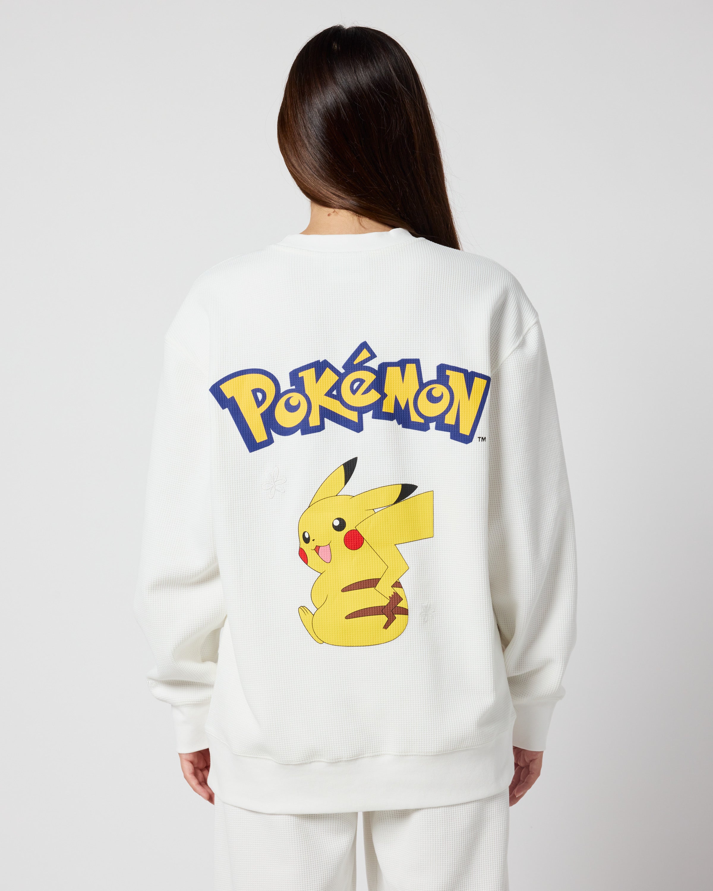 Pikachu Keep It Electric Thermal Crewneck