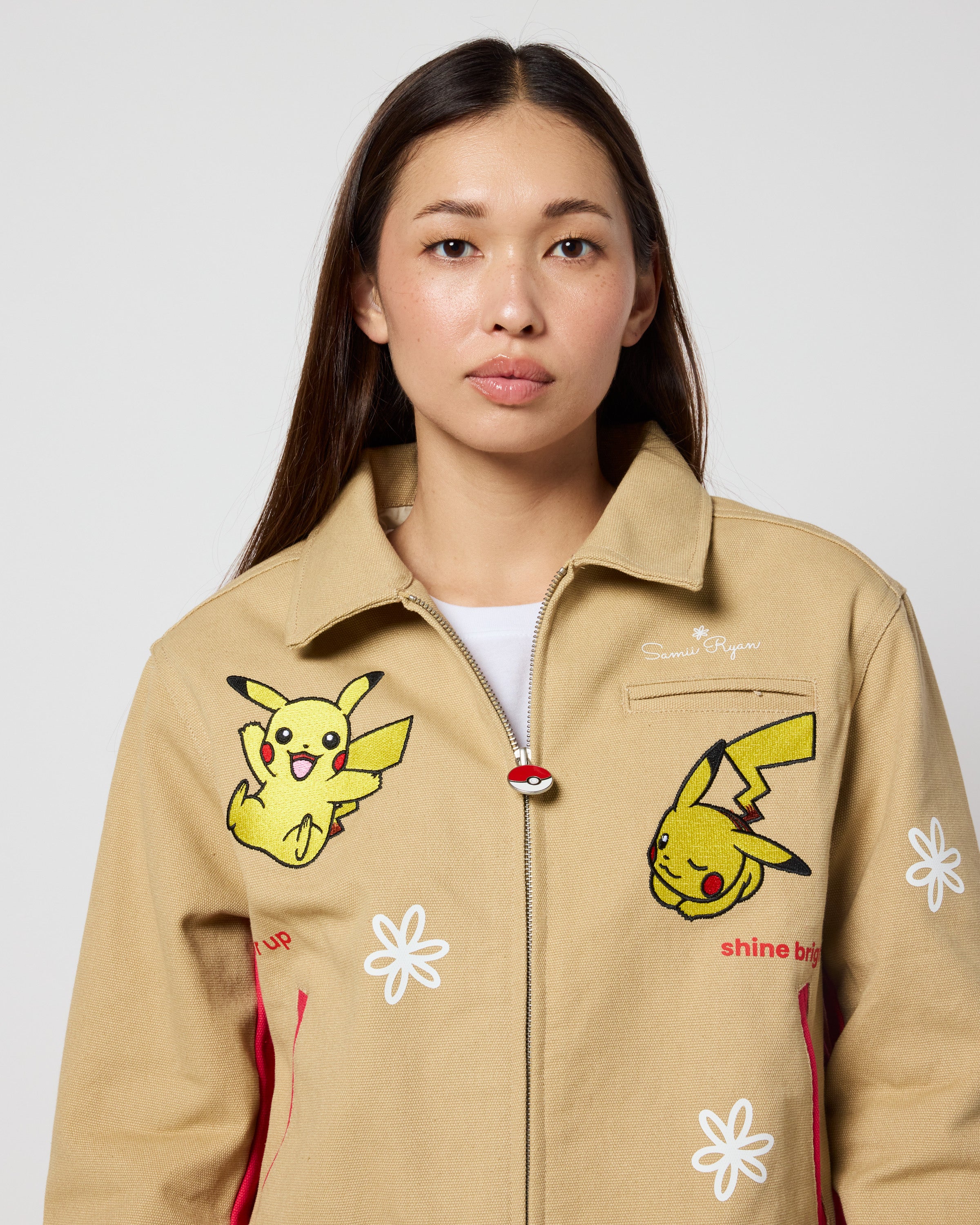 Pikachu Power Up Work Wear Jacket