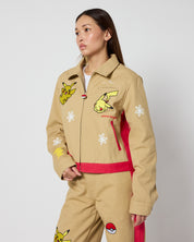 Pikachu Power Up Work Wear Jacket