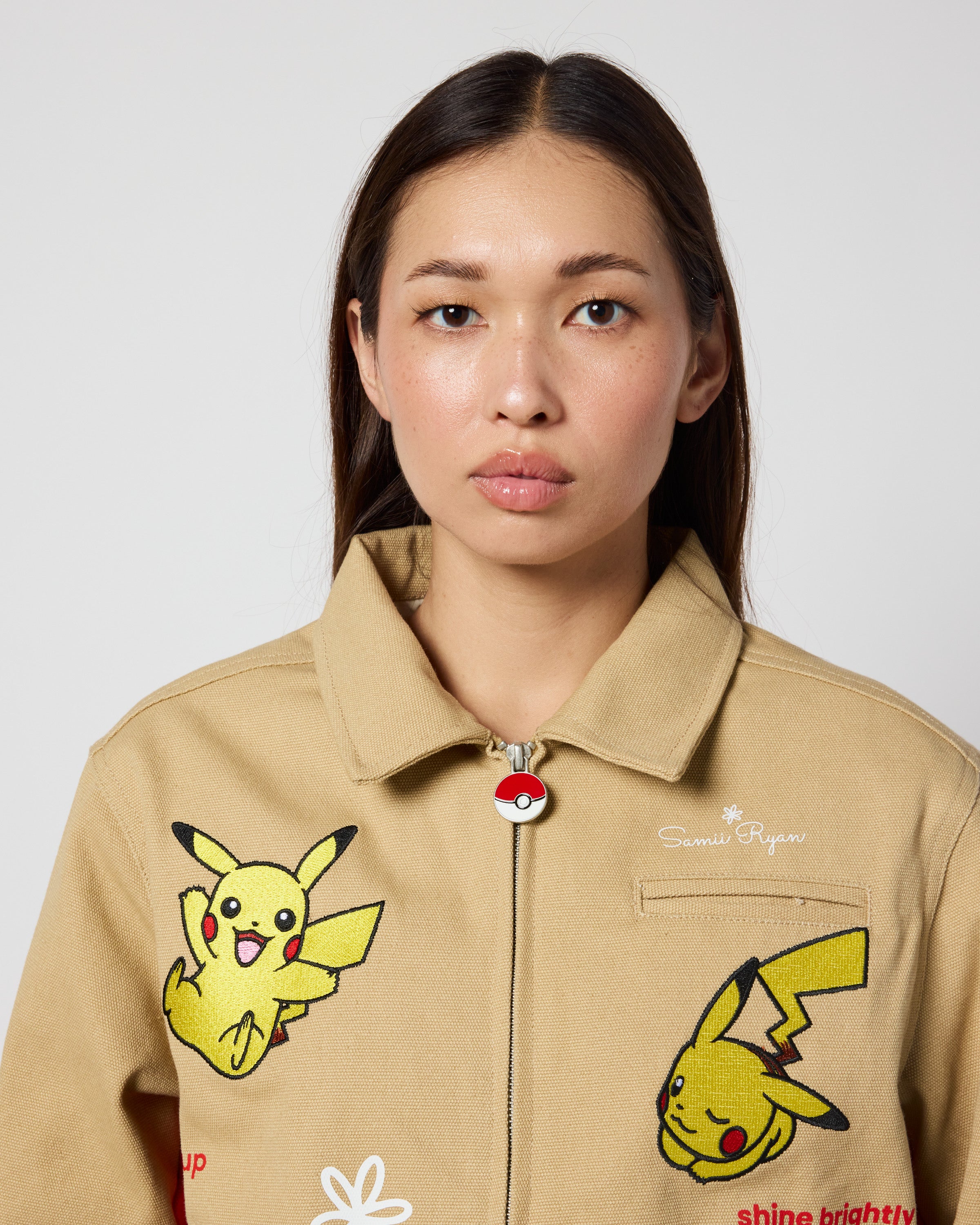 Pikachu Power Up Work Wear Jacket