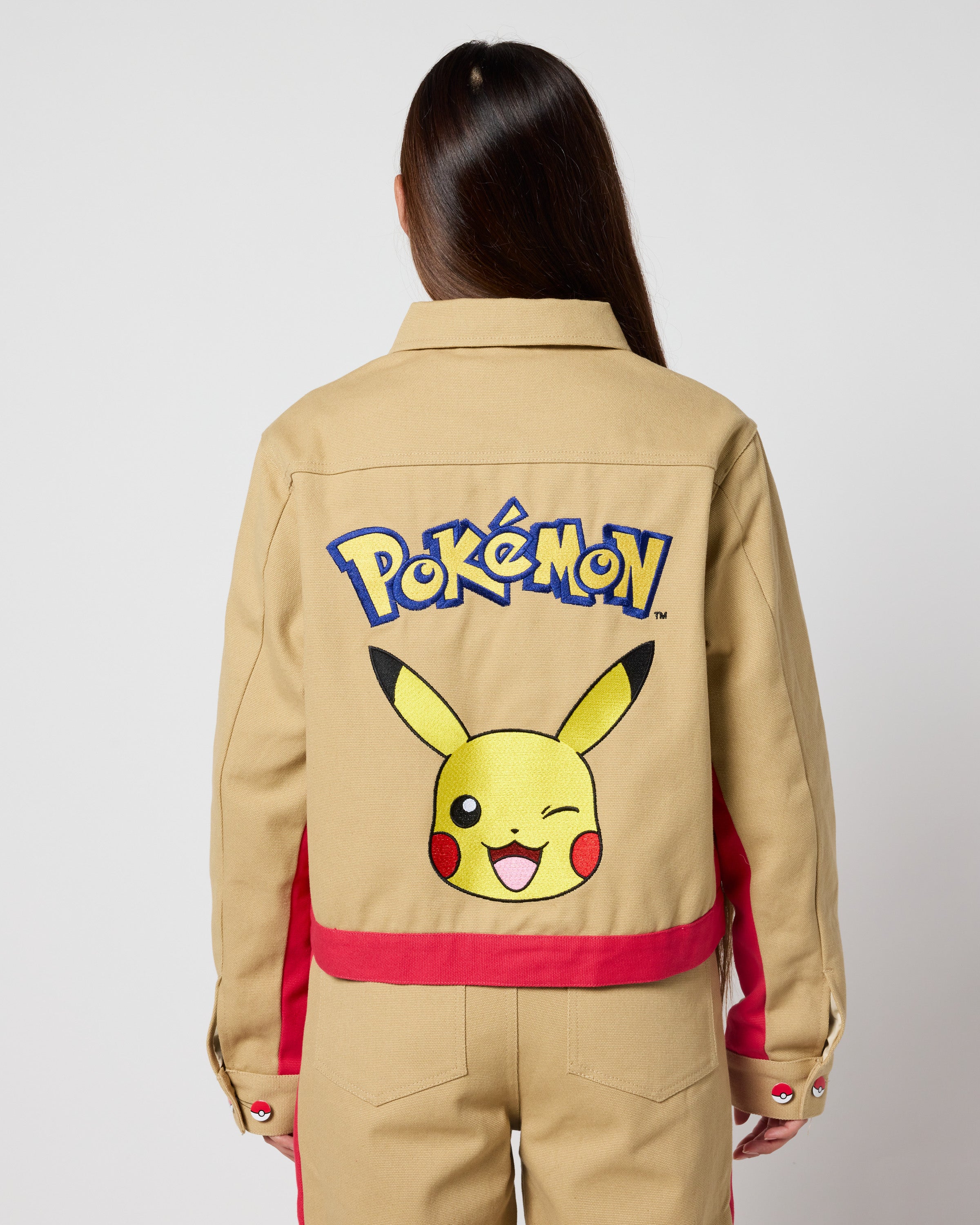 Pikachu Power Up Work Wear Jacket