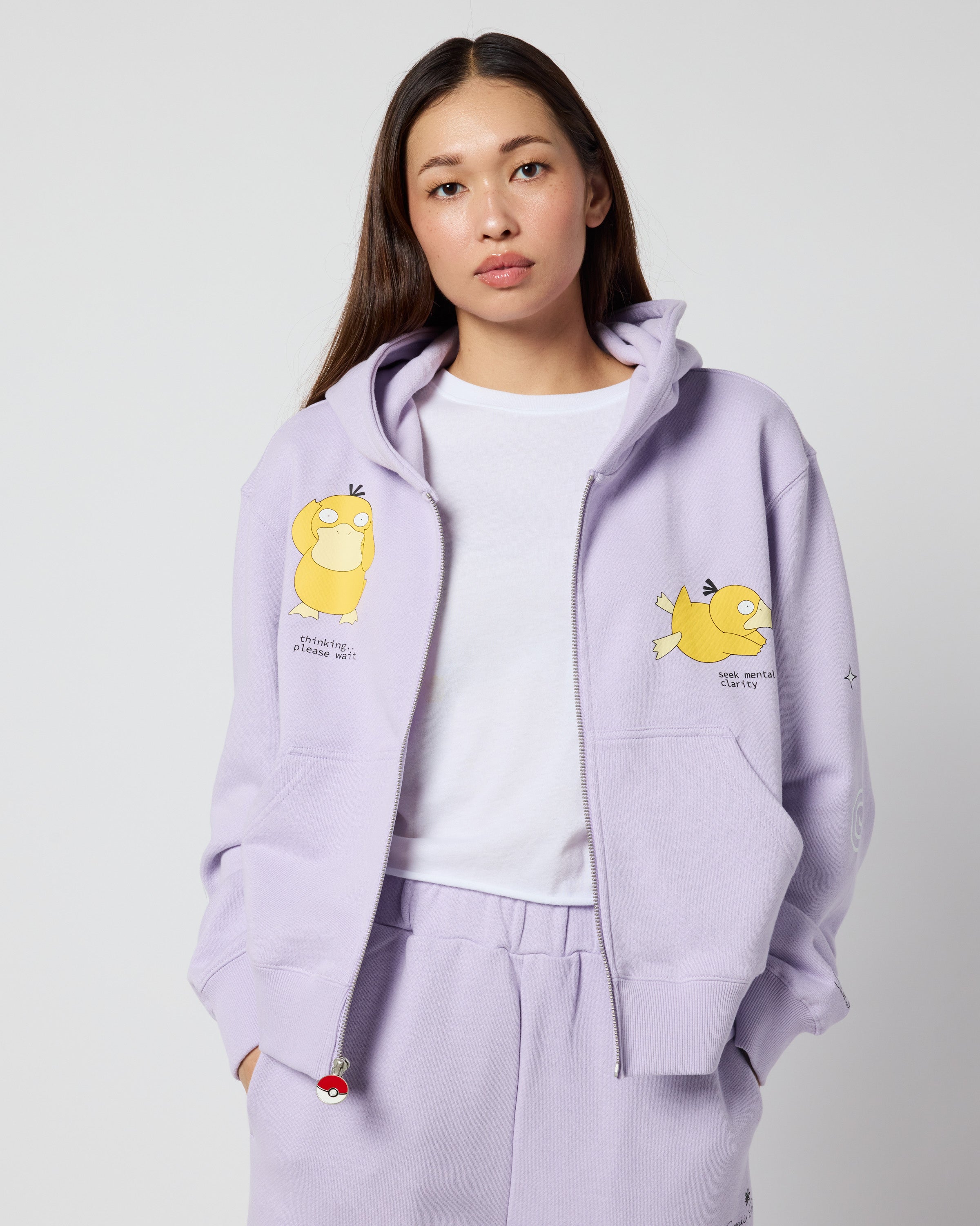 Psyduck Thinking Zip-Up Hoodie