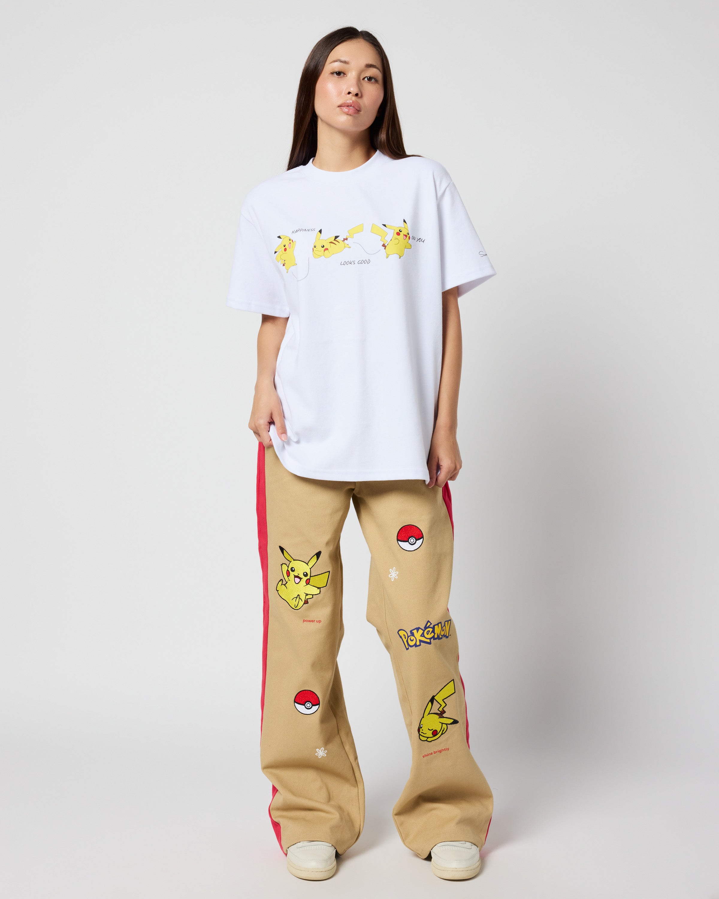 Pikachu Oversized Tee, White