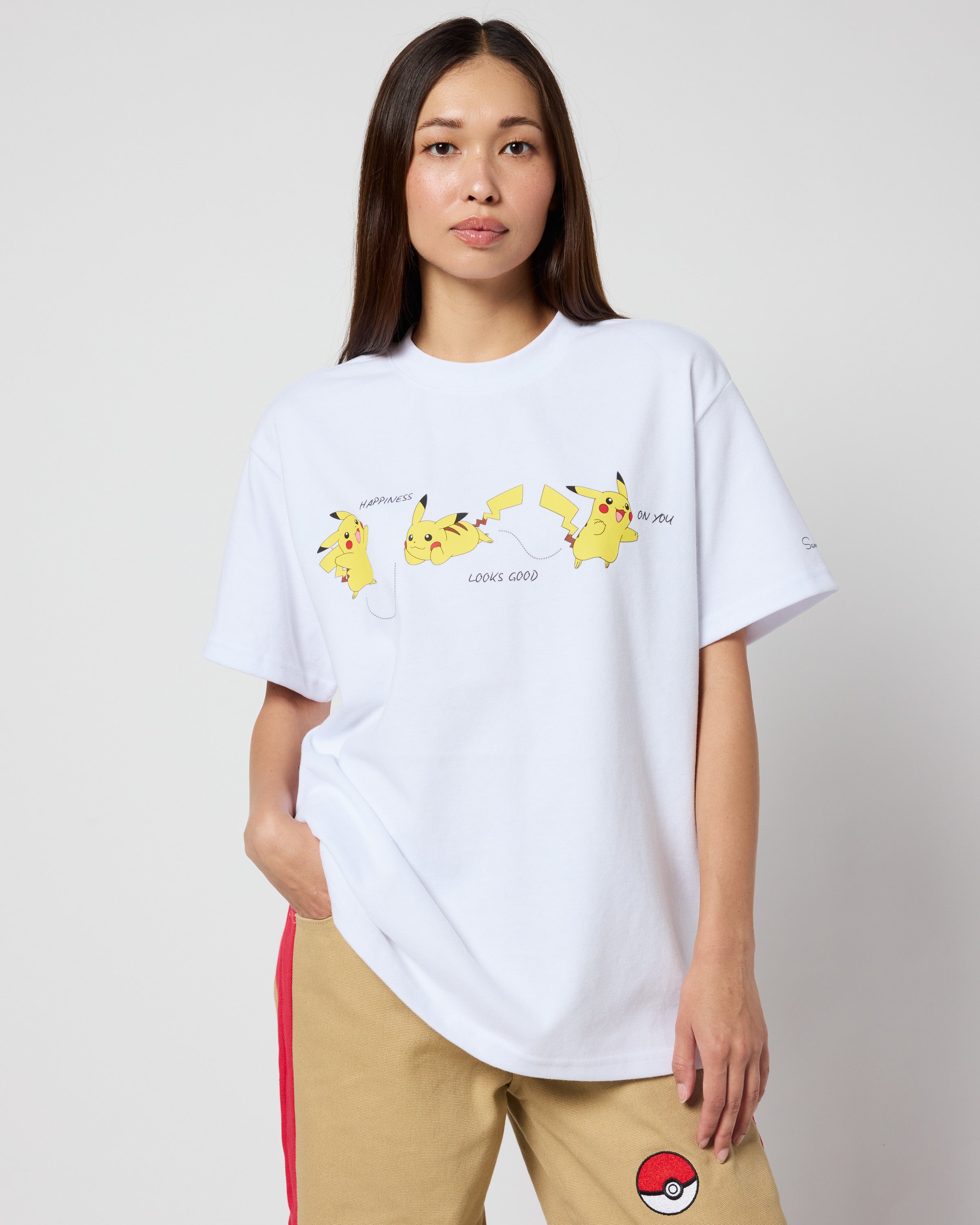 Pikachu Oversized Tee, White
