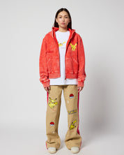 Pikachu Brighten Your Day Zip-Up Hoodie