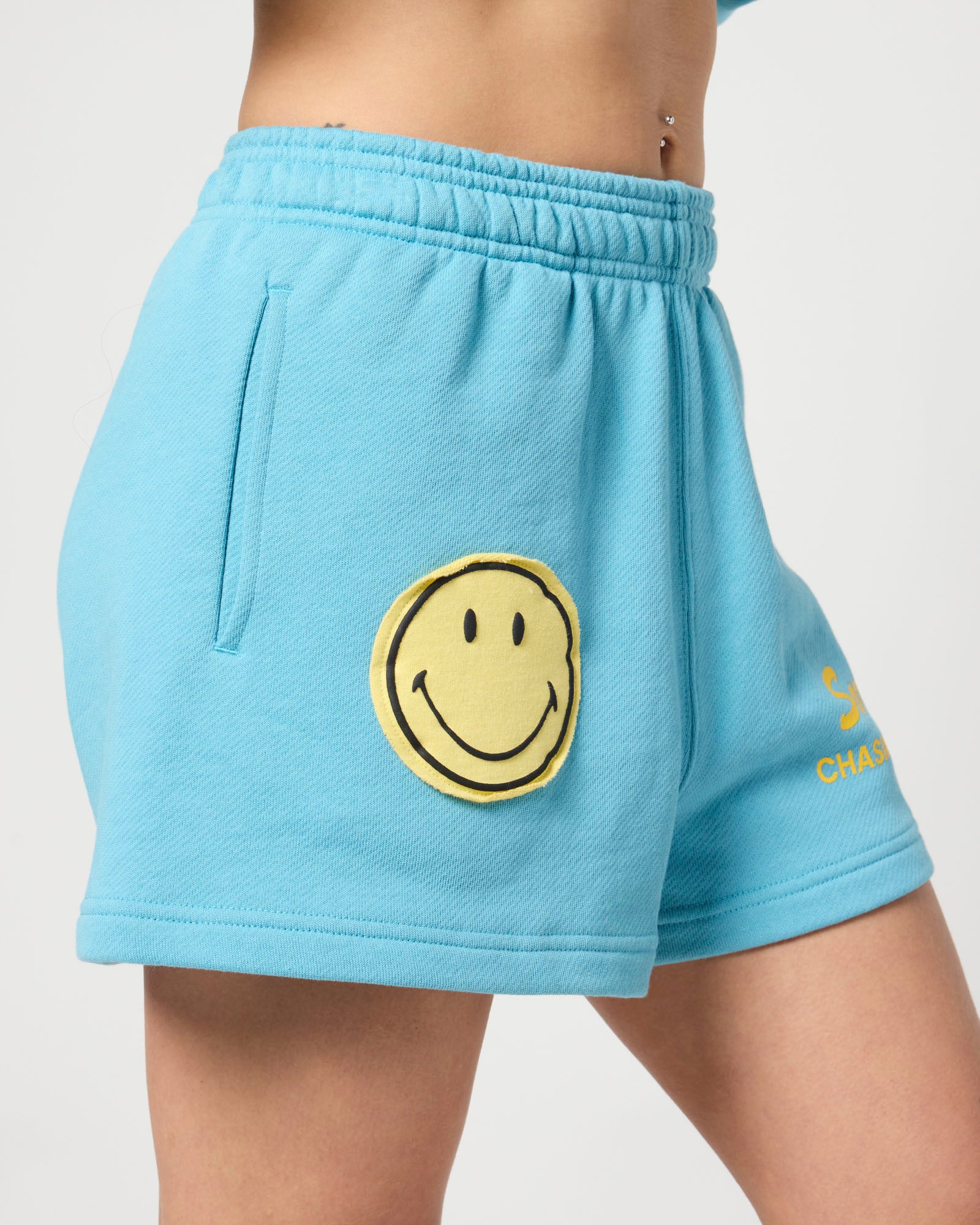 Smiley Chasing Happiness Shorts