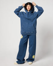 Smiley® Oversized Hoodie, Denim Blue