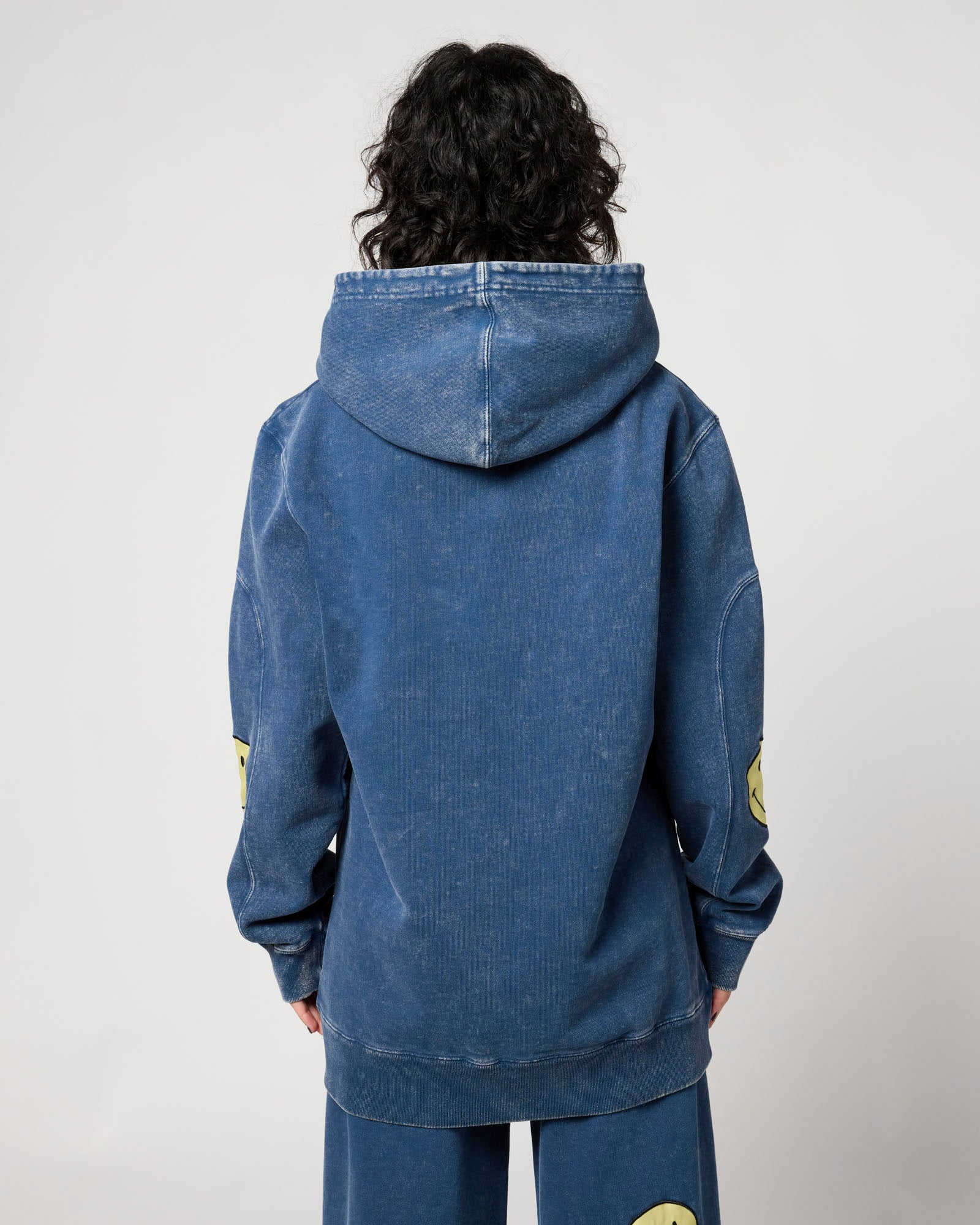 Smiley® Oversized Hoodie, Denim Blue