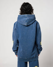 Smiley® Oversized Hoodie, Denim Blue